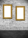 Two hollow frames Royalty Free Stock Photo