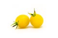 Two homegrown cherry tomatoes Royalty Free Stock Photo