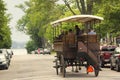 Two horse carriage in Charlottetown in Canada