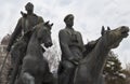 Two horse sculptures - soldiers of the Civil War Levinson and Metelitsa