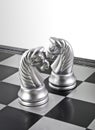 Two Horses Chess Royalty Free Stock Photo