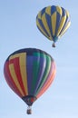 Two hot air balloons Royalty Free Stock Photo