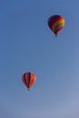 Two Hot Air Balloons against blue sky Royalty Free Stock Photo