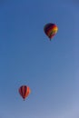 Two Hot Air Balloons against blue sky Royalty Free Stock Photo