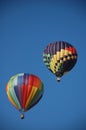 Two Hot Air Balloons Ascending Royalty Free Stock Photo