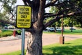 Two hour limit visitor parking sign Royalty Free Stock Photo