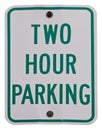 Two Hour Parking Royalty Free Stock Photo