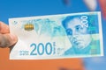 Two hundred israeli new shakel bill