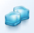 Two ice blocks