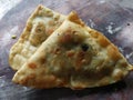 Two Indian Home Made Samosa Royalty Free Stock Photo