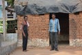 Two Indian rural farmer looking at the camera.