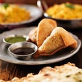 Two indian samosa Royalty Free Stock Photo