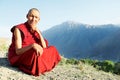 Two Indian tibetan monk lama