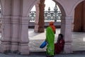 Two Indian women having a conversation