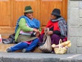 Two indigenous ecuadorian women from village