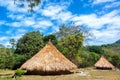 Two Indigenous Huts Royalty Free Stock Photo