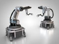 Two industrial robots