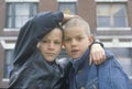 Two inner city boys in South Bronx, NY