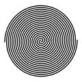 Two intertwined large linear spirals