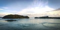 islands in the Sunda Strait crossing Royalty Free Stock Photo