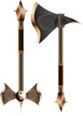 Two isolated battle axes