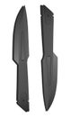 Two isolated realistic throwing knives