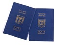 Isolated Israeli Passports Royalty Free Stock Photo