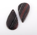Two Jaspilite gemstone Royalty Free Stock Photo