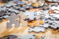 Two jigsaw puzzle pieces Royalty Free Stock Photo