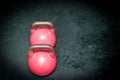 Two kettle bells Royalty Free Stock Photo