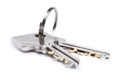 Two keys isolated Royalty Free Stock Photo