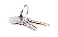Two keys isolated Royalty Free Stock Photo