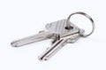 Two keys isolated Royalty Free Stock Photo