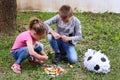 Joyful Moments: Kids Enjoying Candy from a Broken PiÃ±ata