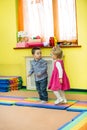 Two kids in Montessori preschool Class.