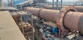 Two kilns are under construction in a Steel- Alloy plant.