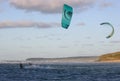 Two Kiteboarders, Hayle, Cornwall 2