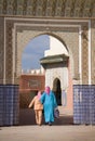 Two ladies walk into a mosk Royalty Free Stock Photo