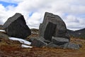 Spring landscape along the Father Troy`s Trail in Newfoundland Canada, near Flatrock