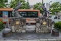 Two Large Fishes On The Street Of Himeji Japan 2015