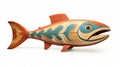 Native American-inspired Wooden Fish: A Fusion Of Traditional Techniques And Contemporary Art