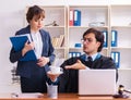 Two lawyers working in the office Royalty Free Stock Photo