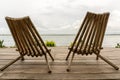 Two lazy chairs Royalty Free Stock Photo