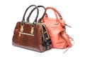 Two Leather Ladies Handbag