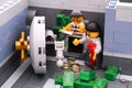 Two Lego robbers broke door of bank vault and take out money and gold