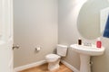 A half bath located conveniently downstairs. Royalty Free Stock Photo