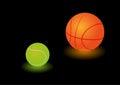 Two light sport balls