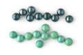 Two Lines of Marbles Royalty Free Stock Photo