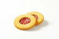 Two Linzer cookies Royalty Free Stock Photo