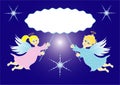 Two little angels Royalty Free Stock Photo